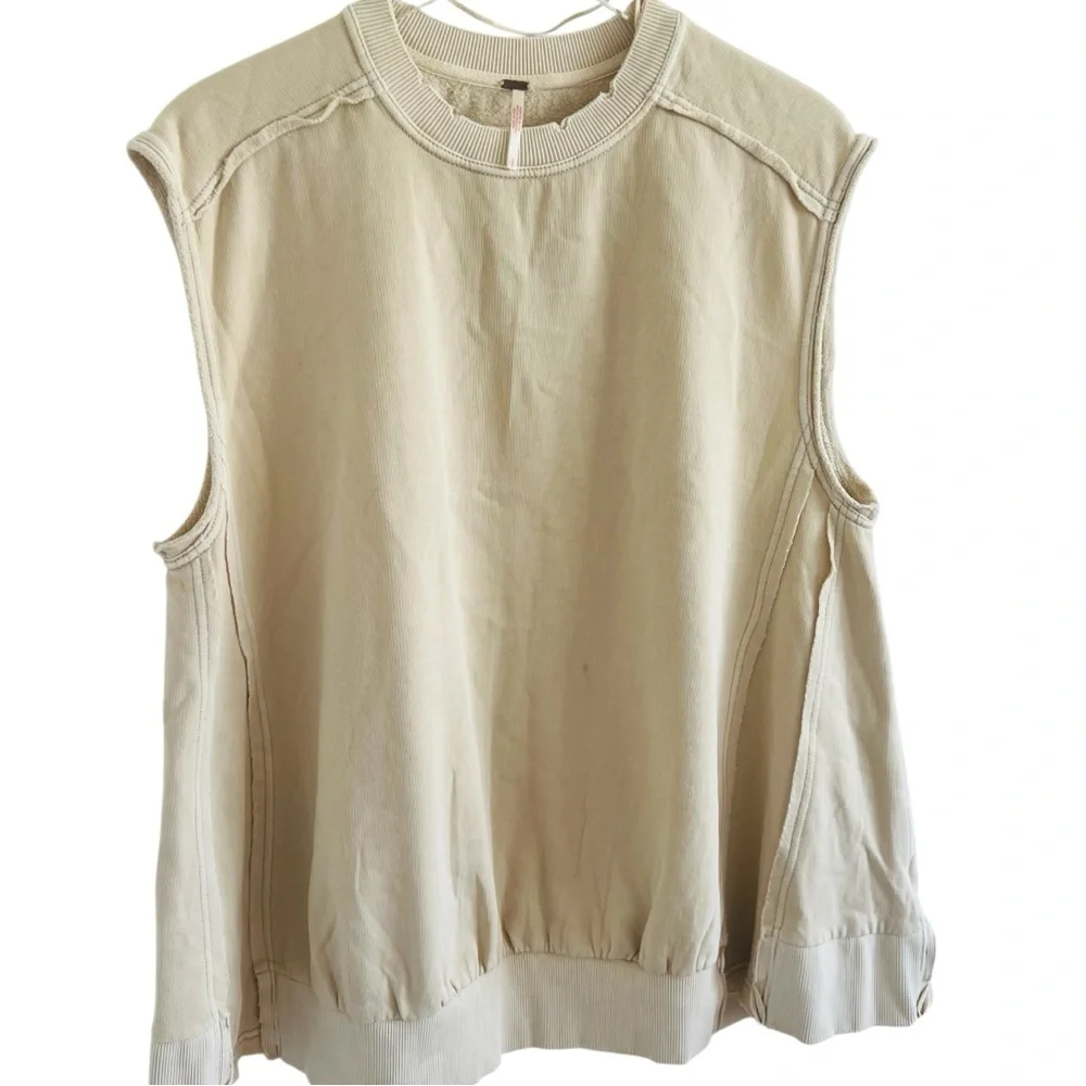FP Movement by Free People Beige Sleeveless Top - Picture 1 of 5